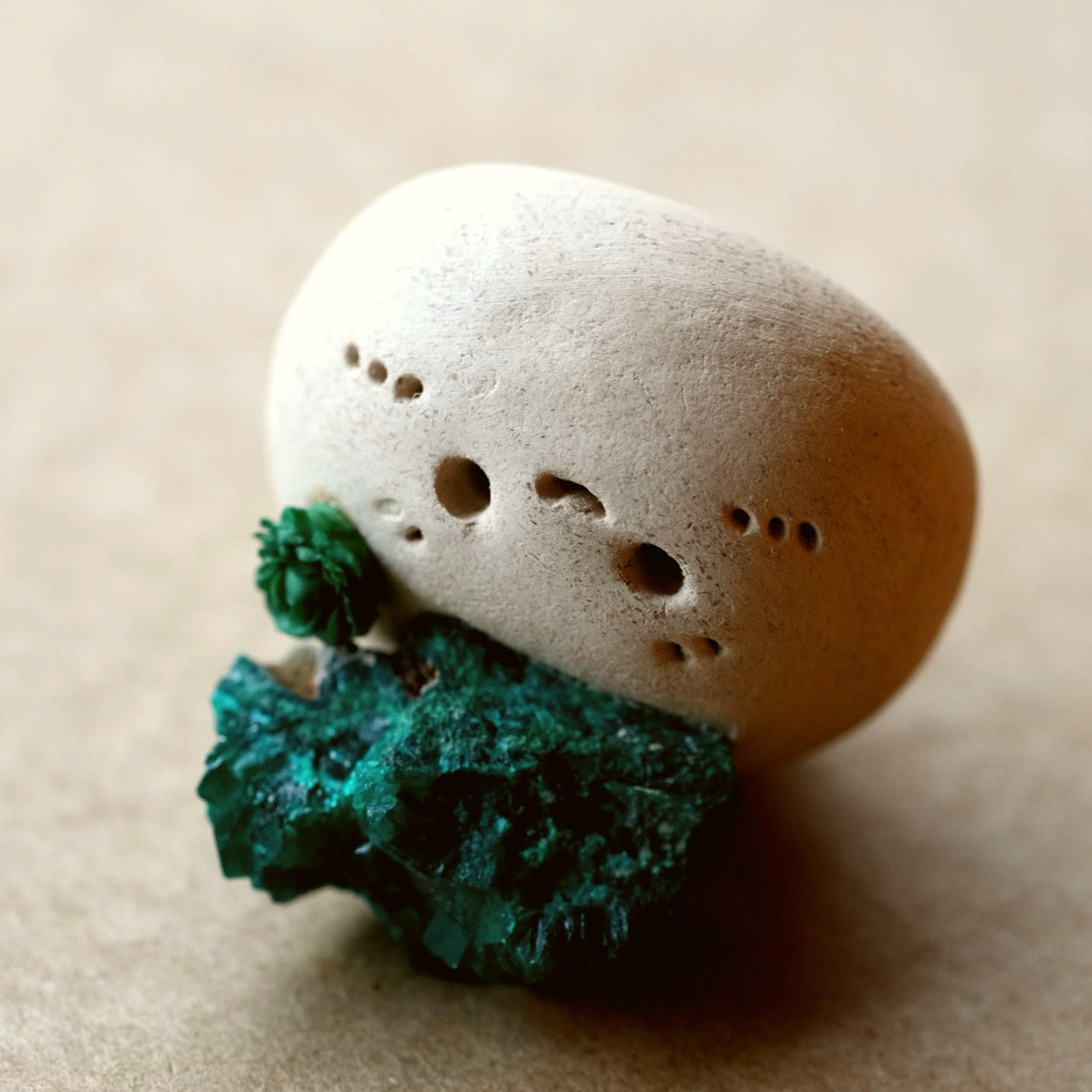 Handmade Malachite Ornament Cuties