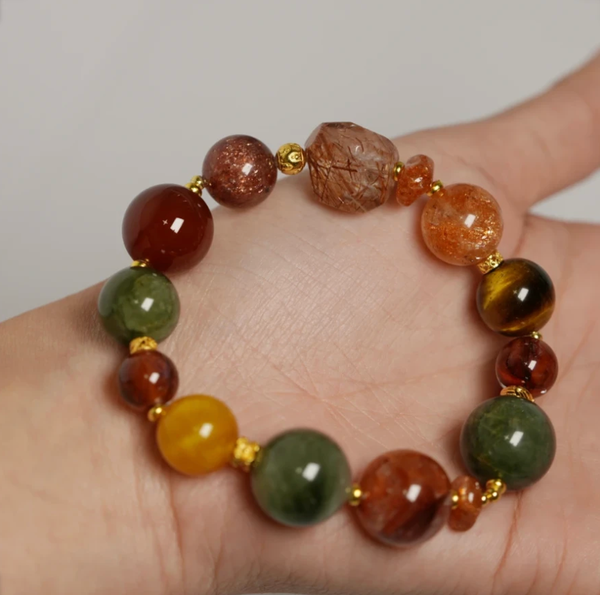 Natural Multi-Gemstone Bracelet（Only 2)