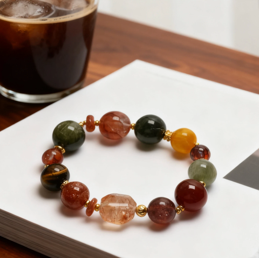 Natural Multi-Gemstone Bracelet（Only 2)